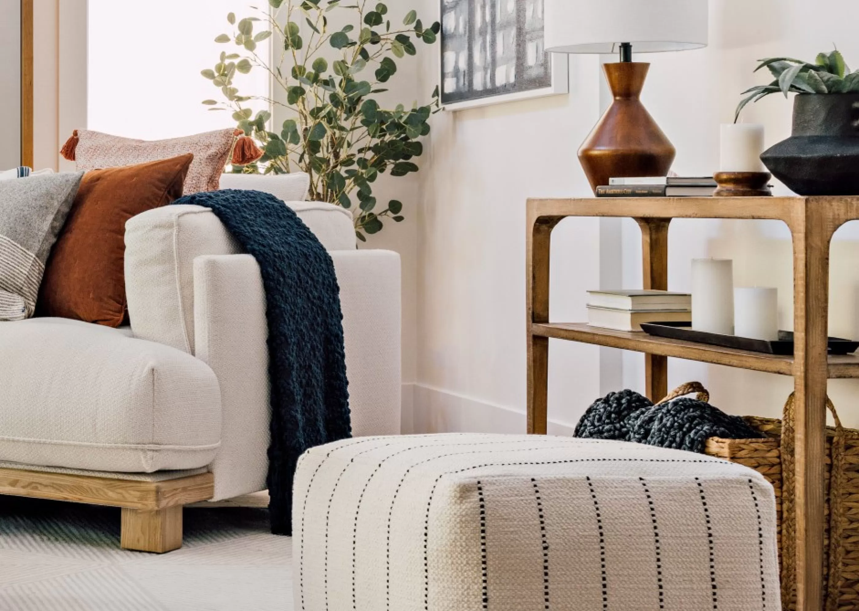 unavailable Poufs*Acton Pouf Ivory