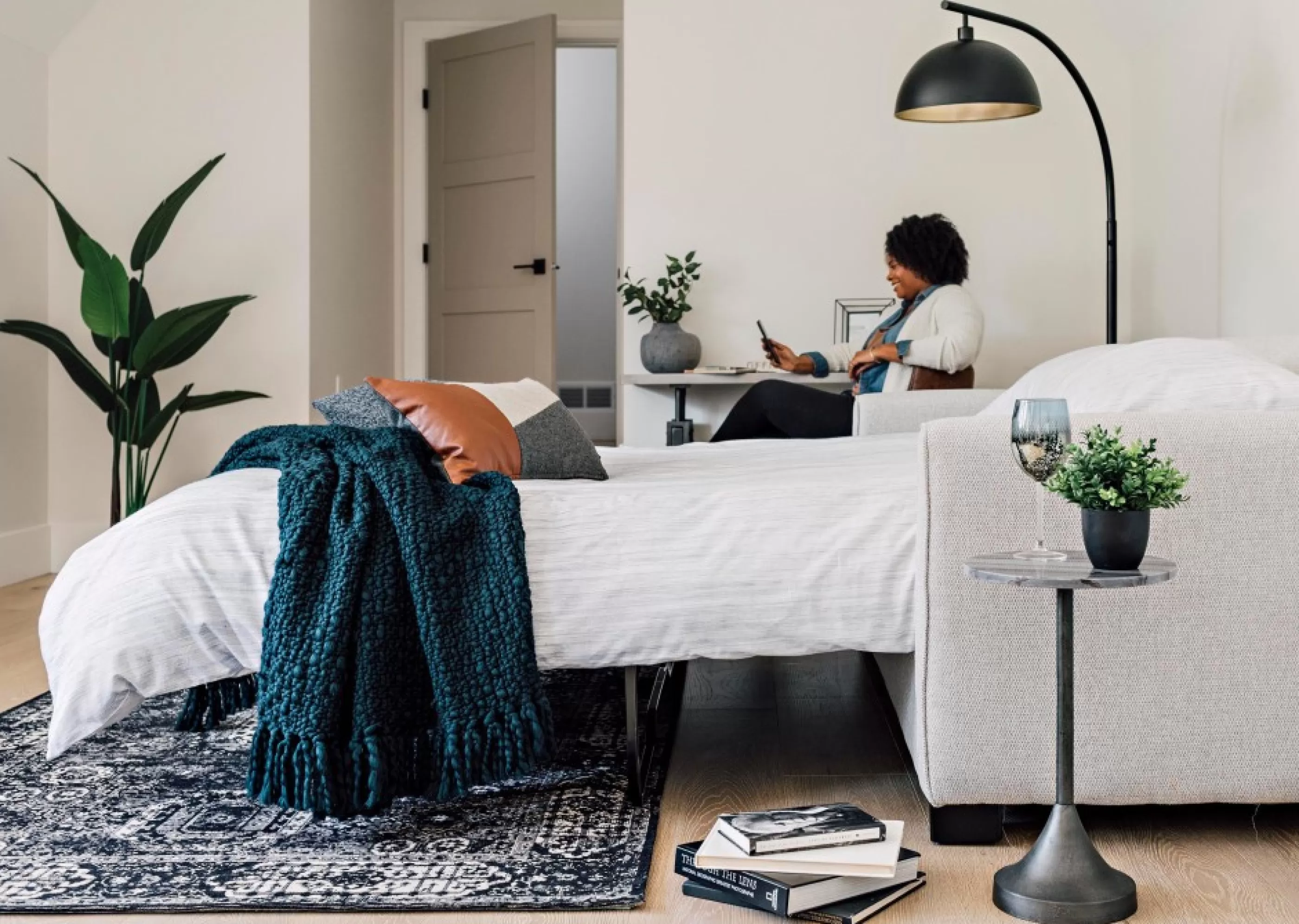 Urban Barn Custom*Azure Custom Sofa W/ Queen Bed