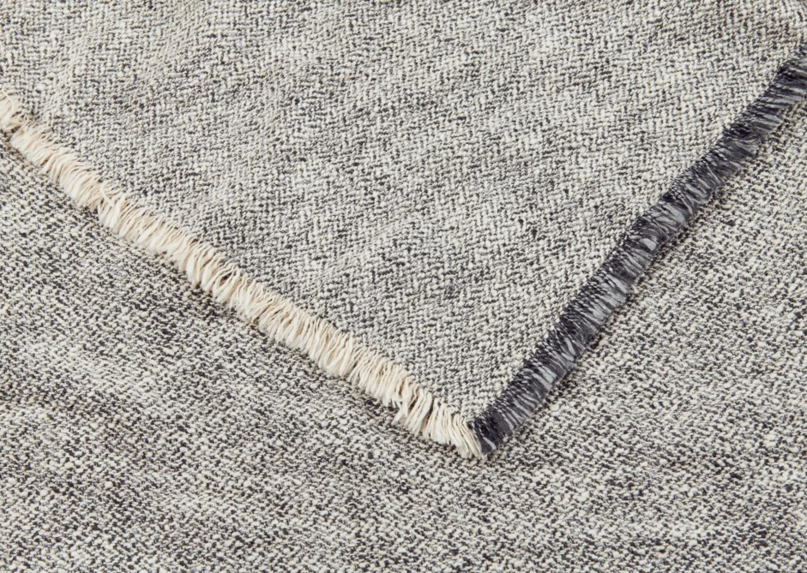 unavailable Throws*Blakely Cotton Throw Natural/Black