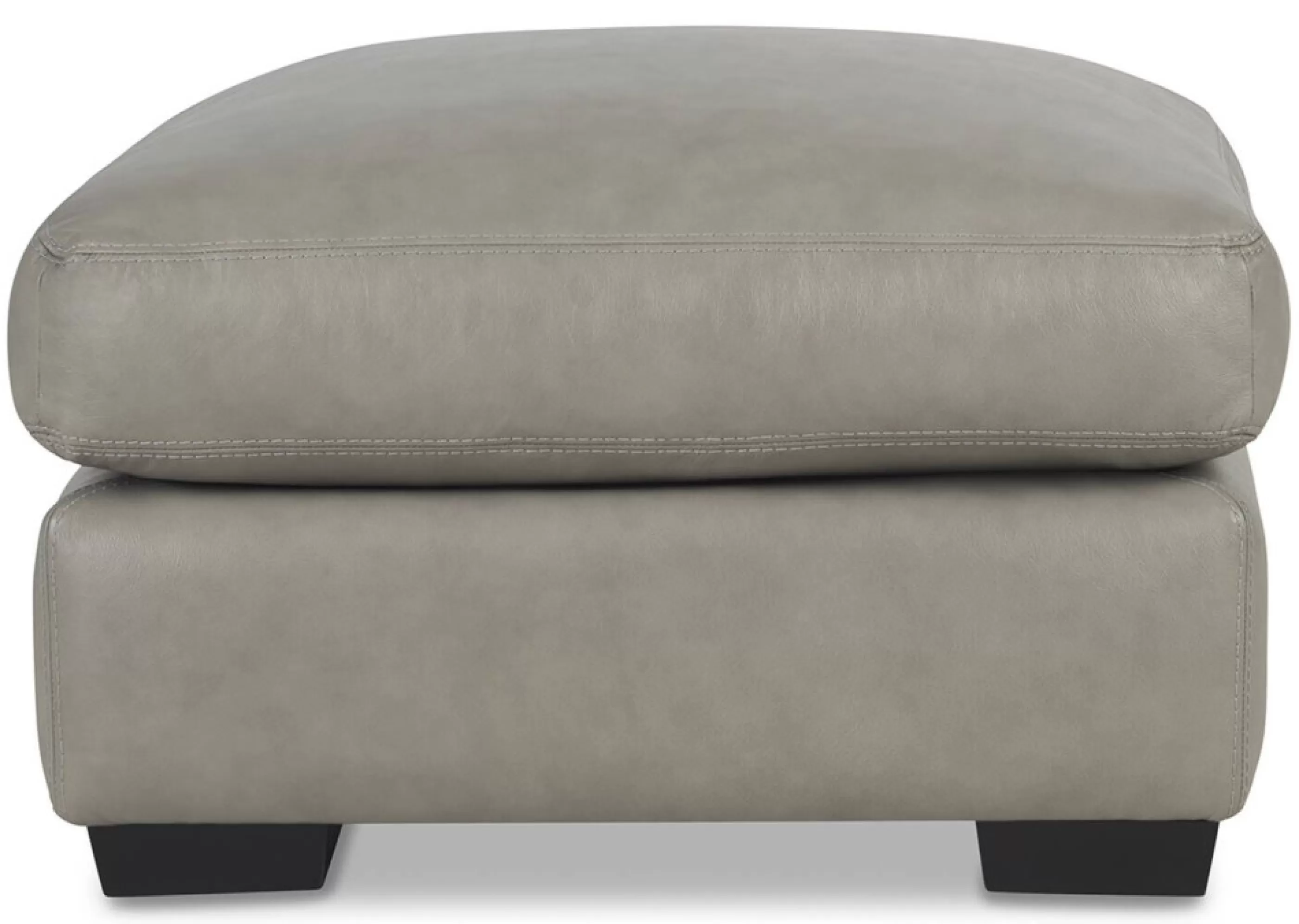 Urban Barn Custom*Brewer Custom Leather Ottoman 30"X28"