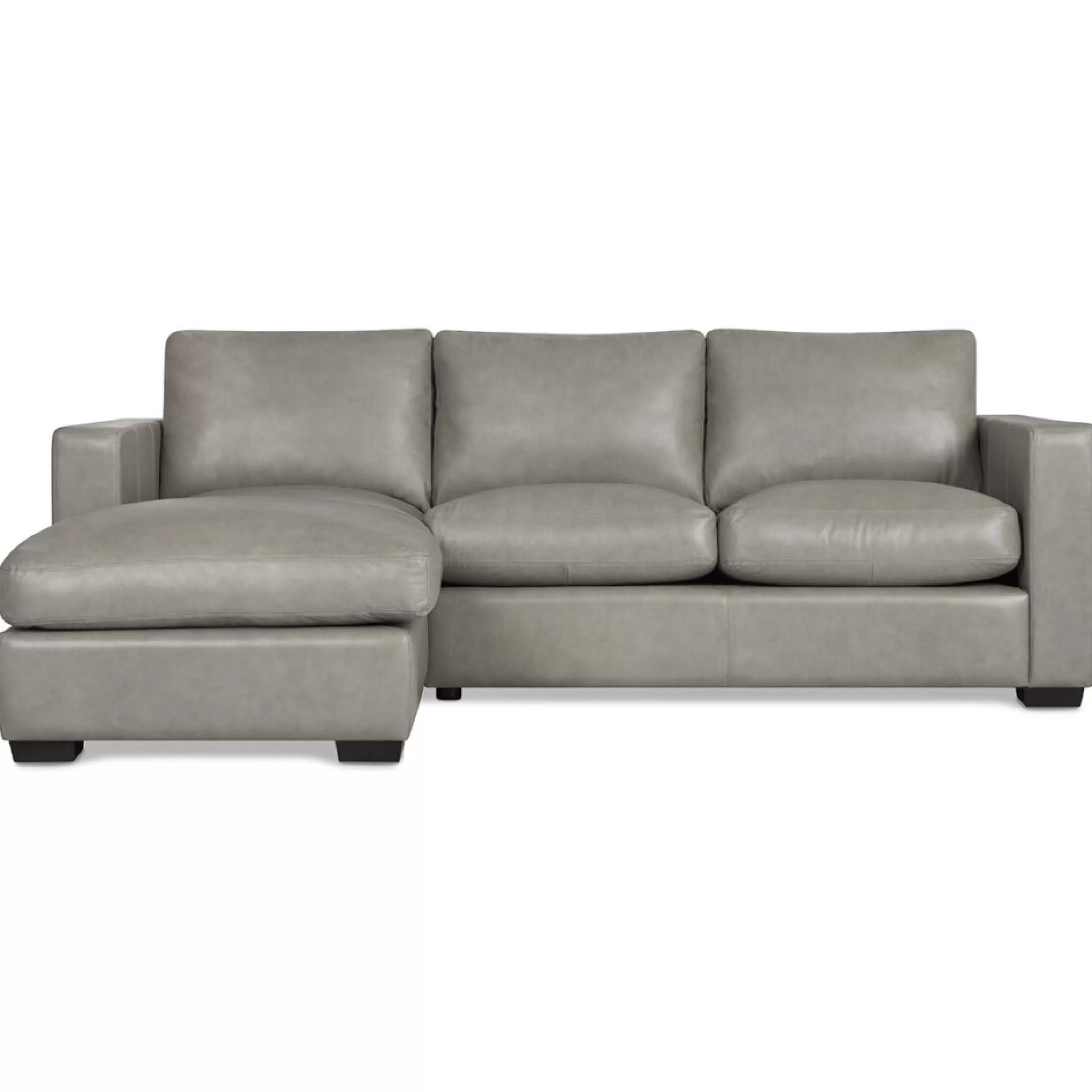 Urban Barn Sectionals*Brewer Custom Leather Sofa Chaise