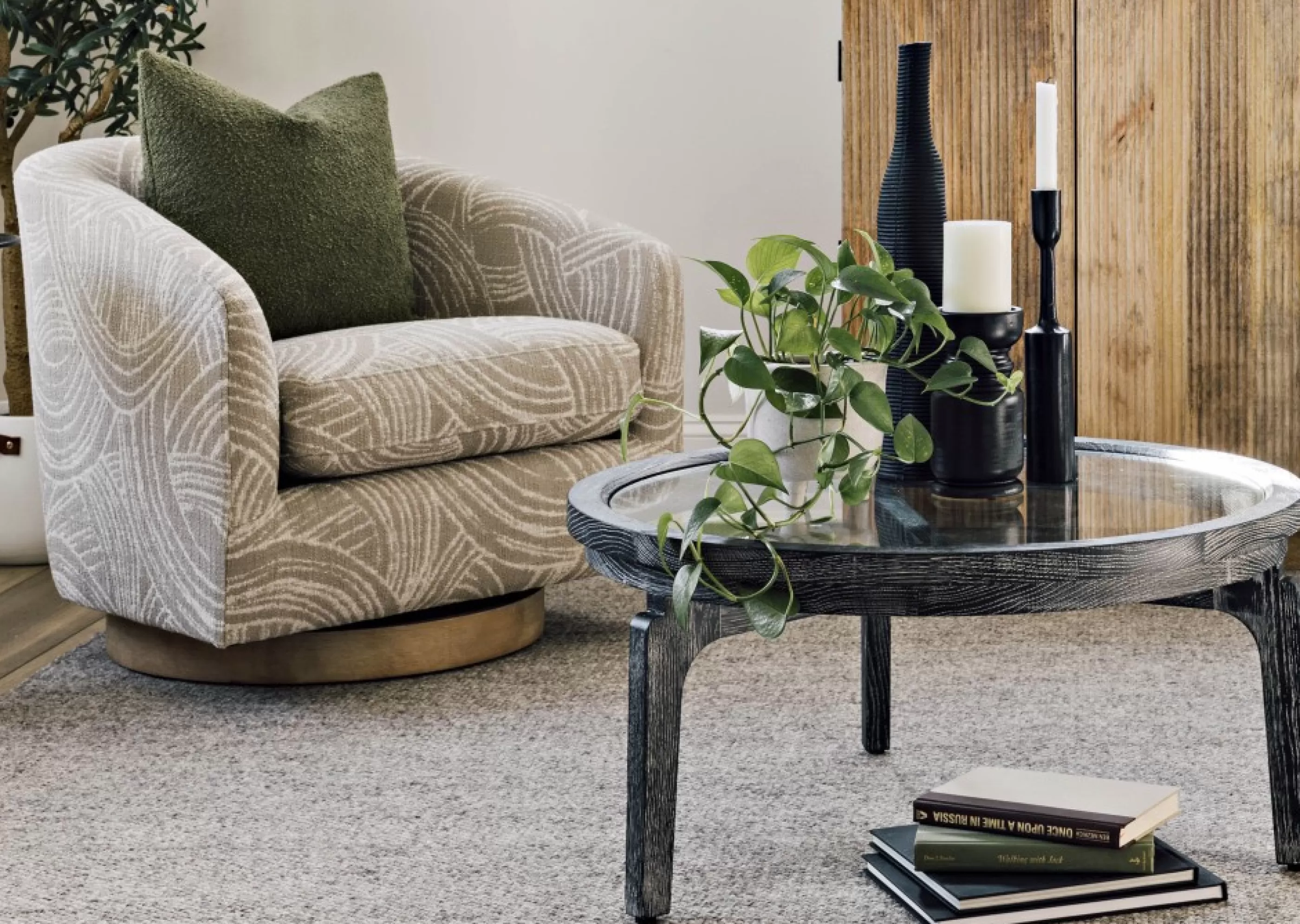 unavailable Living Room*Caleb Swivel Armchair