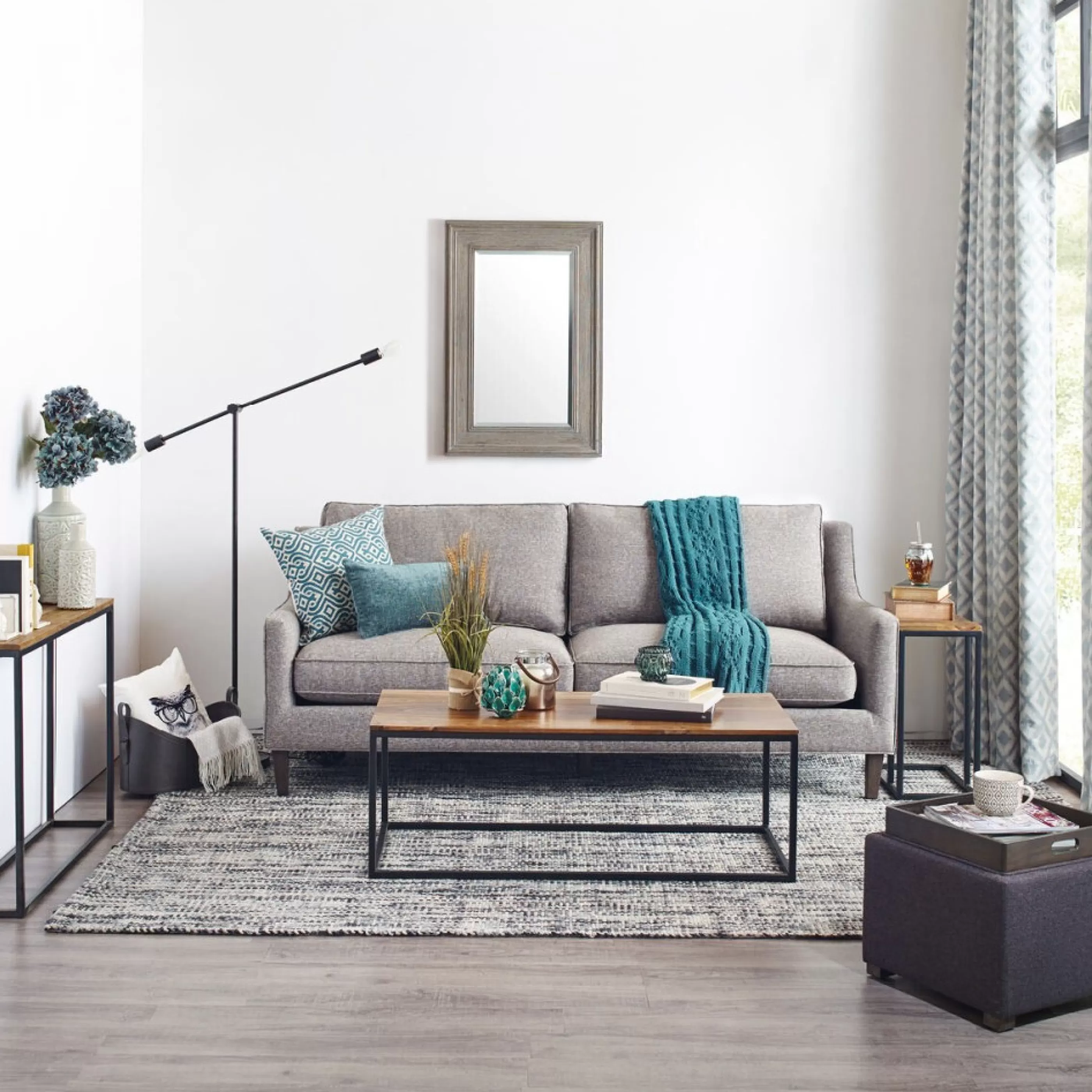 Urban Barn Living Room*Crosby Narrow Console Table -Sheesham Copper