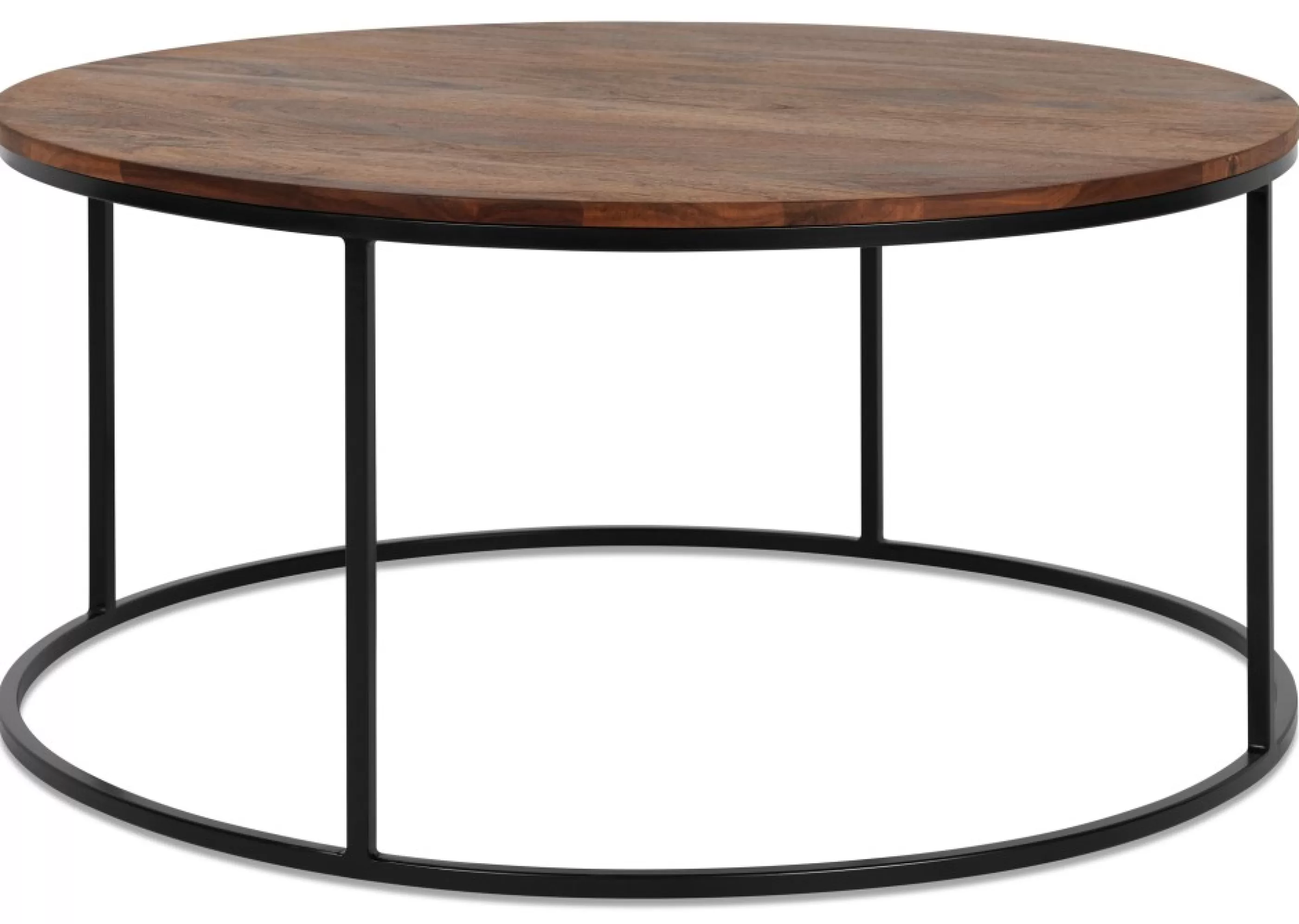 Urban Barn Living Room*Crosby Round Coffee Table -Sheesham Copper
