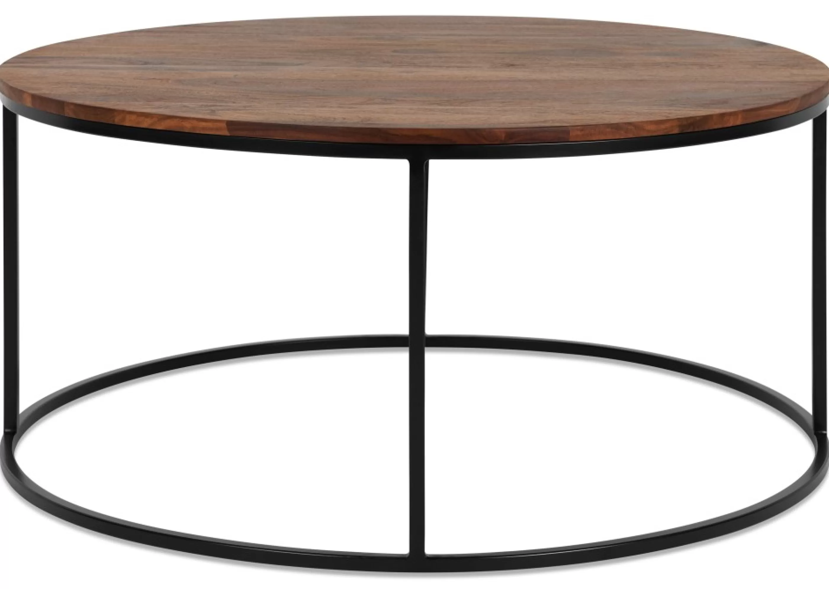 Urban Barn Living Room*Crosby Round Coffee Table -Sheesham Copper