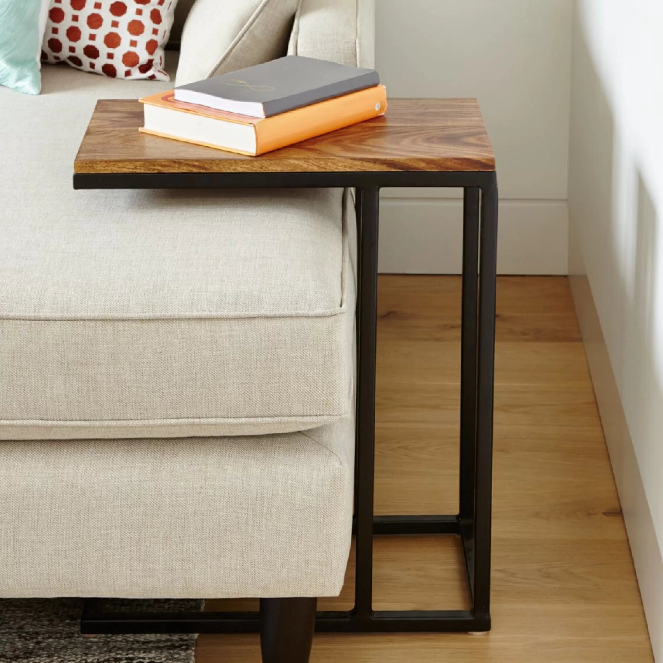 Urban Barn Living Room*Crosby Tuck Table -Sheesham Copper