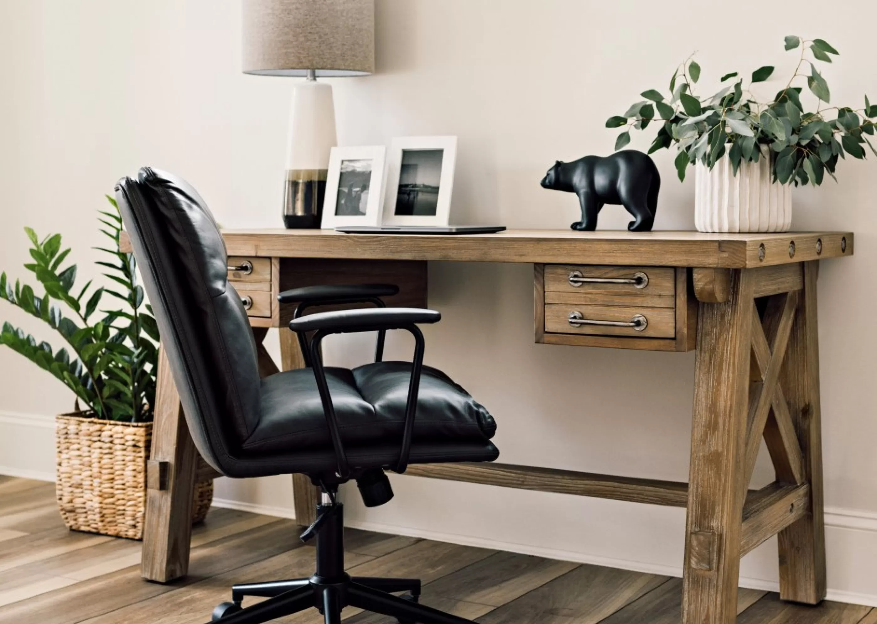 unavailable Desks*Delargo Home Office Desk -Khal Fawn