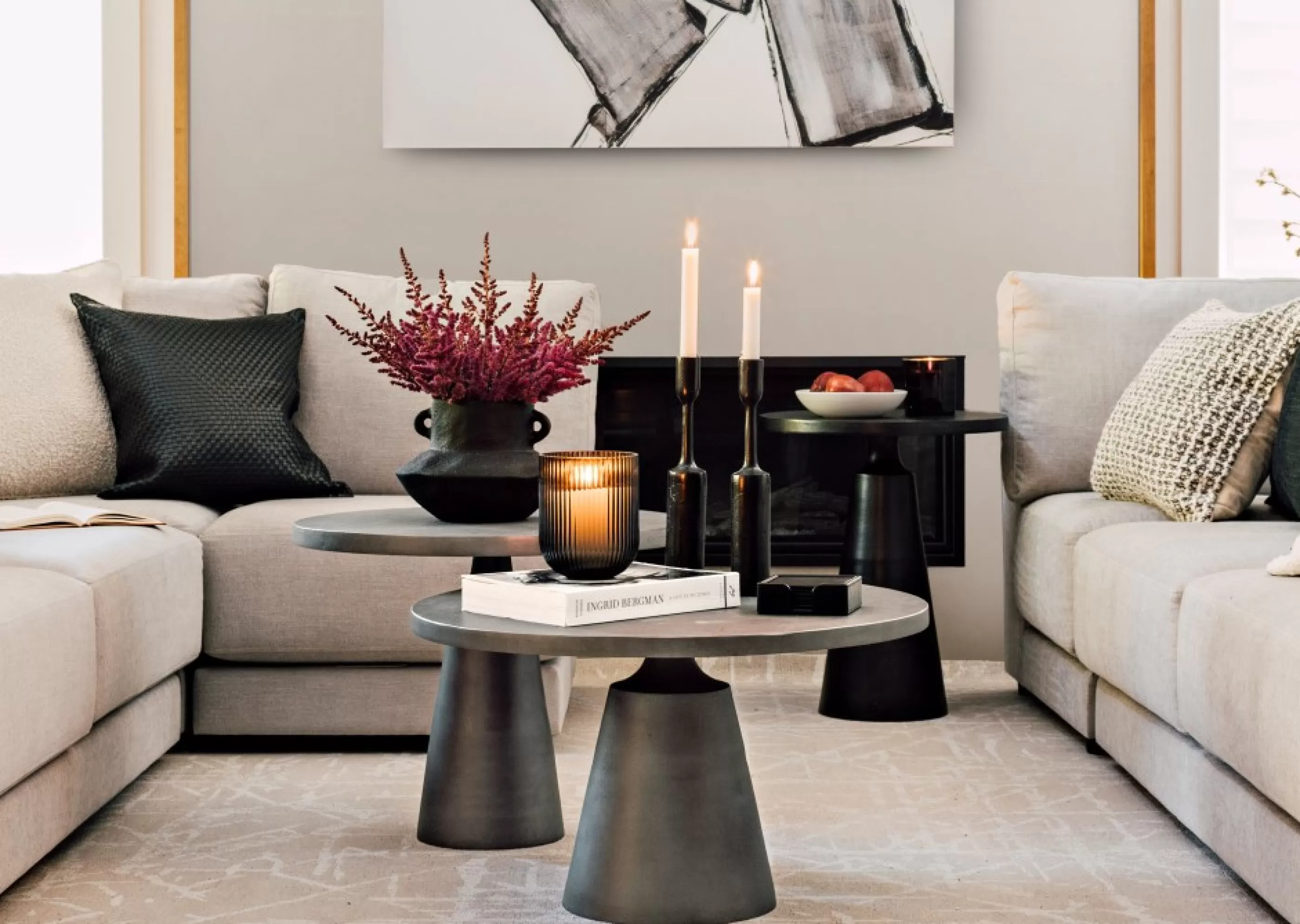Urban Barn Side Tables*Gershwin Recycled Metal Side Table 24"
