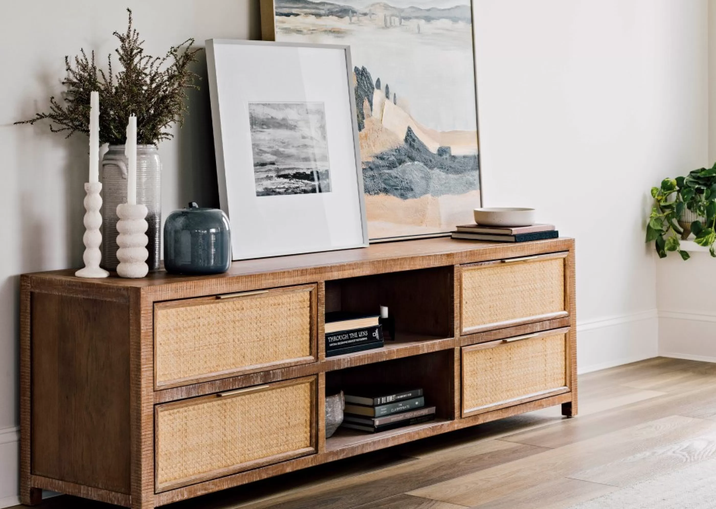 unavailable Media Storage*Graham Tv Stand -Ayr Drift/Rattan