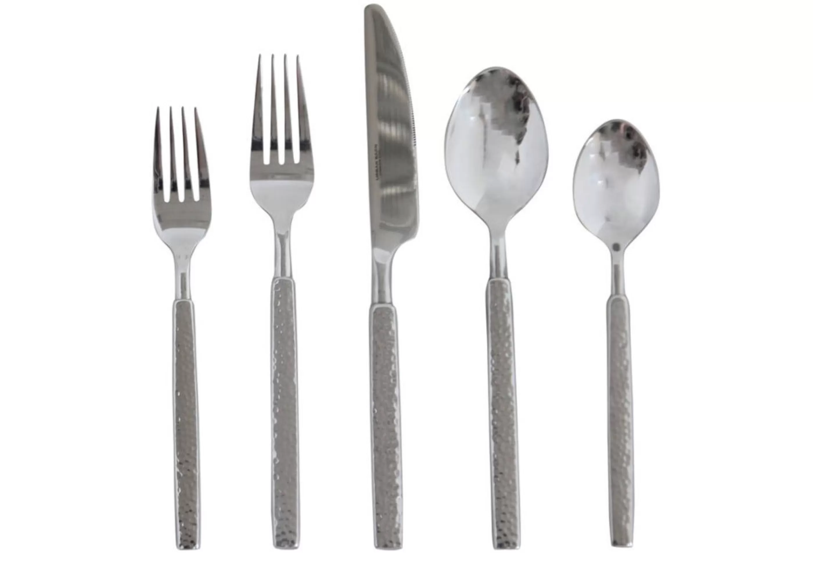 Urban Barn Kitchen Accents*Hammered 5-Piece Cutlery Set