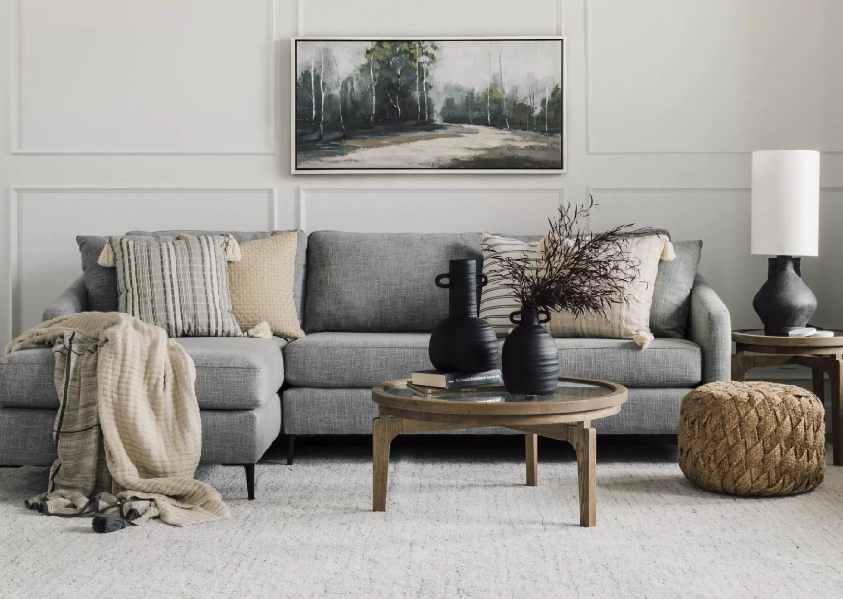 unavailable Sectionals*Hensley Sectional Sofa Chaise -Wish Silverdust