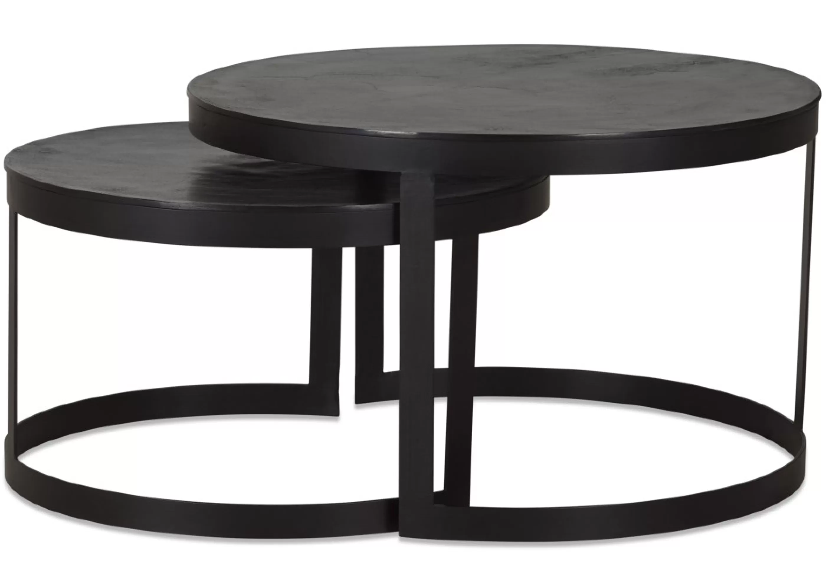 Urban Barn Living Room*Irwin Recycled Metal Nesting Coffee Table Set