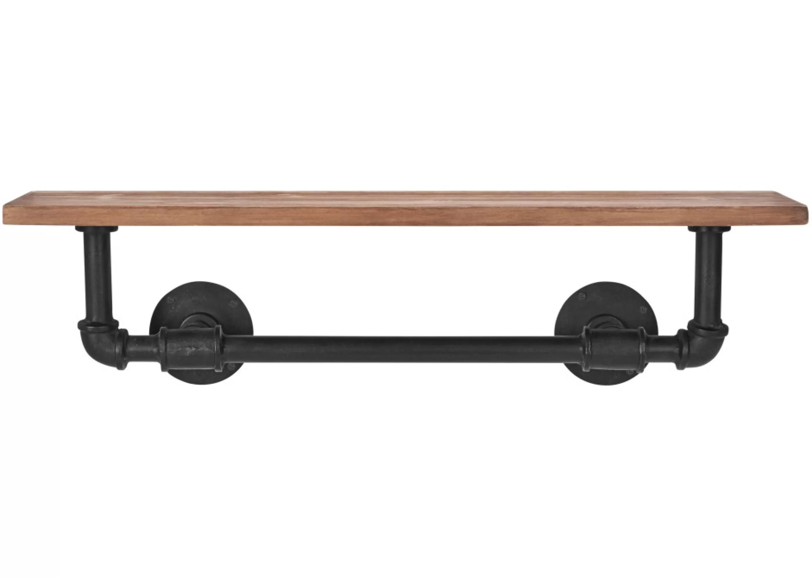 Urban Barn Hooks & Shelves*Jeb Wall Shelf Iron/Wood