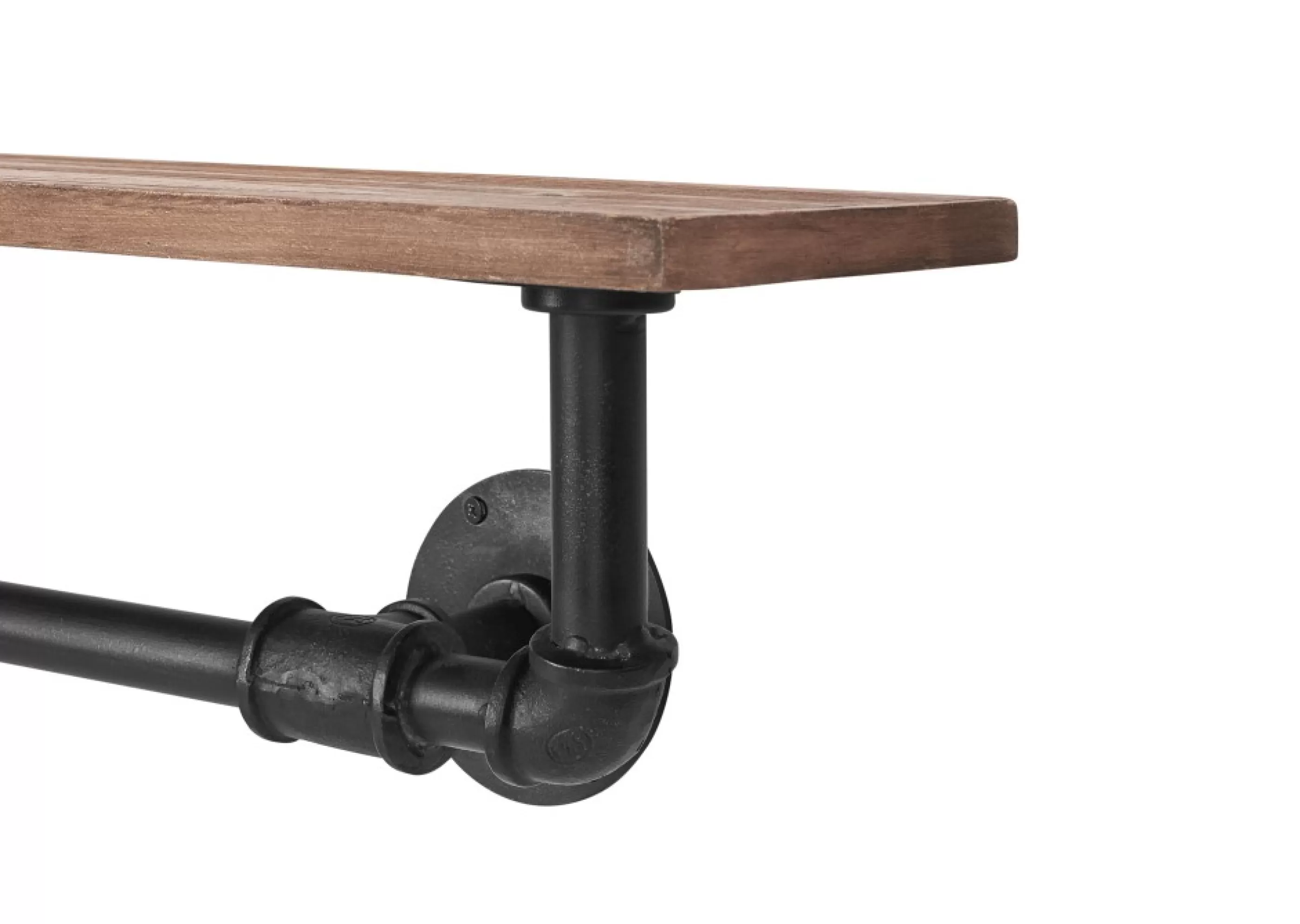 Urban Barn Hooks & Shelves*Jeb Wall Shelf Iron/Wood