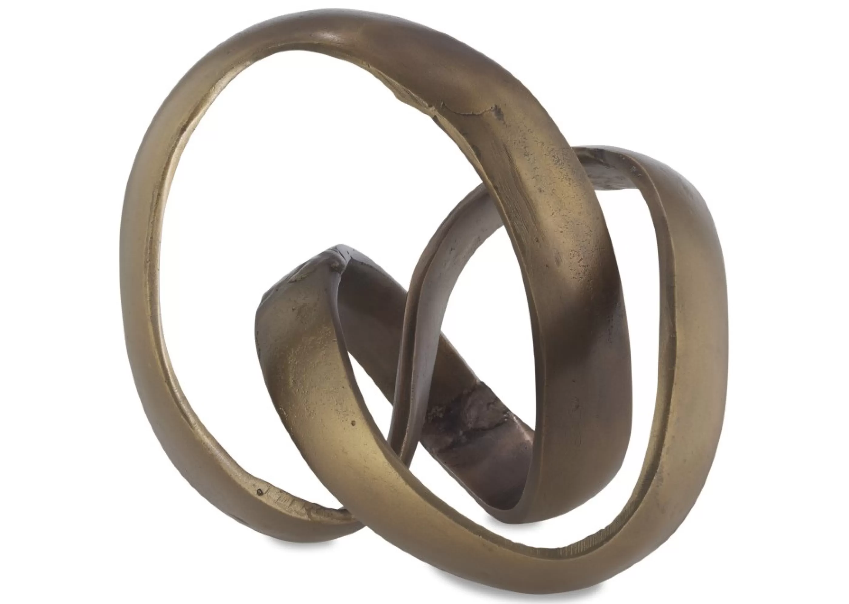 Urban Barn Décorative Accents*Knot Recycled Metal Decor Brass