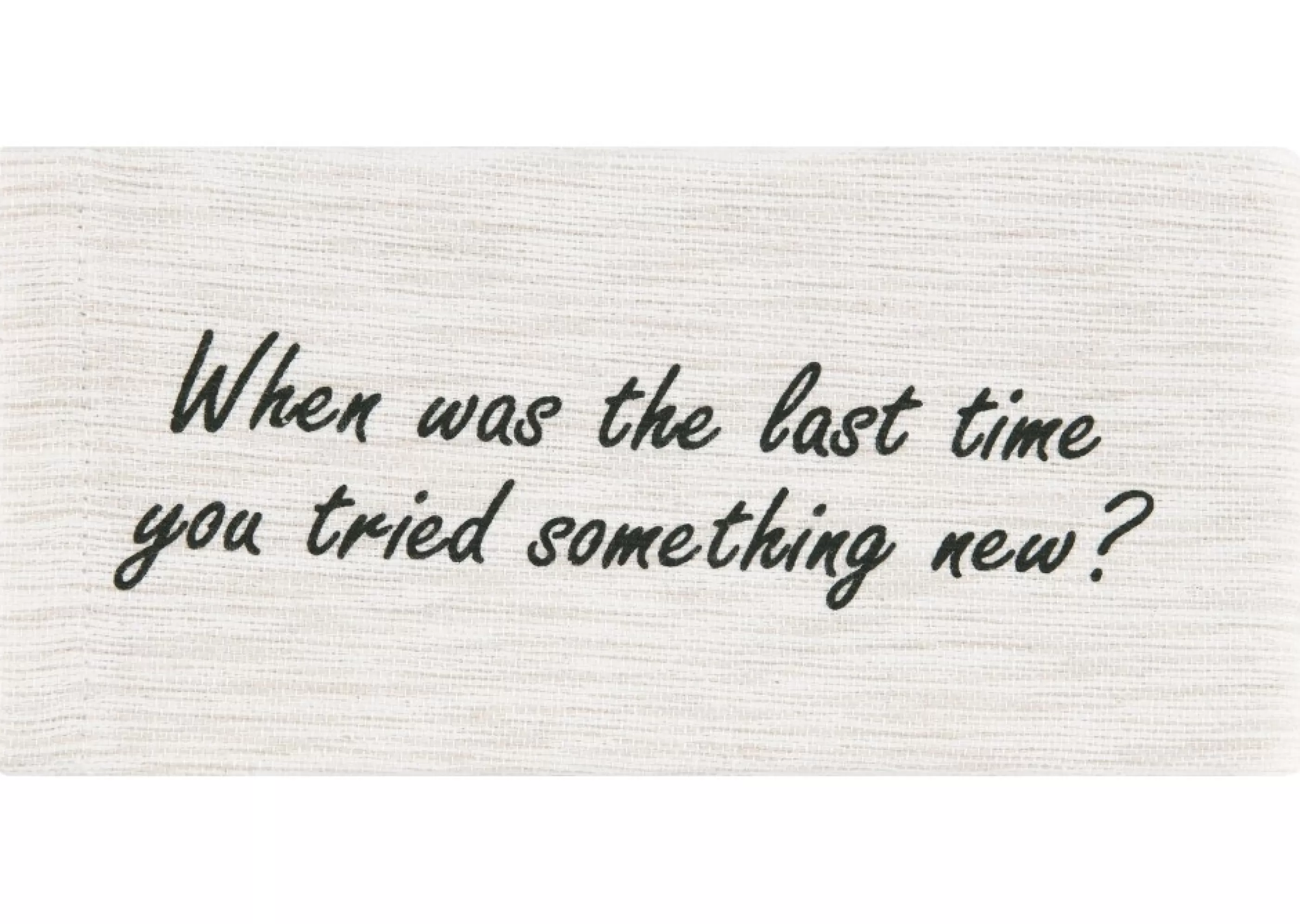 unavailable Table Linens*Life Questions Napkins Set Of 8 Oatmeal