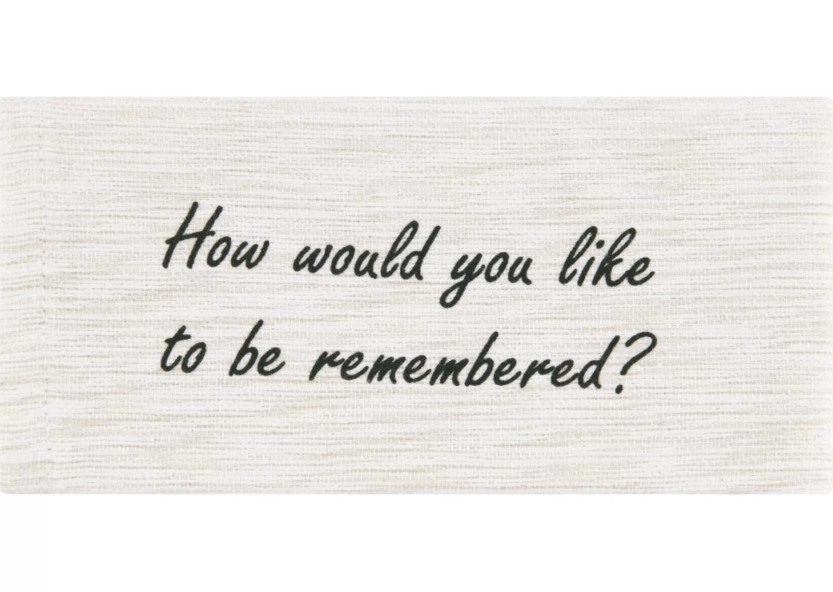 unavailable Table Linens*Life Questions Napkins Set Of 8 Oatmeal