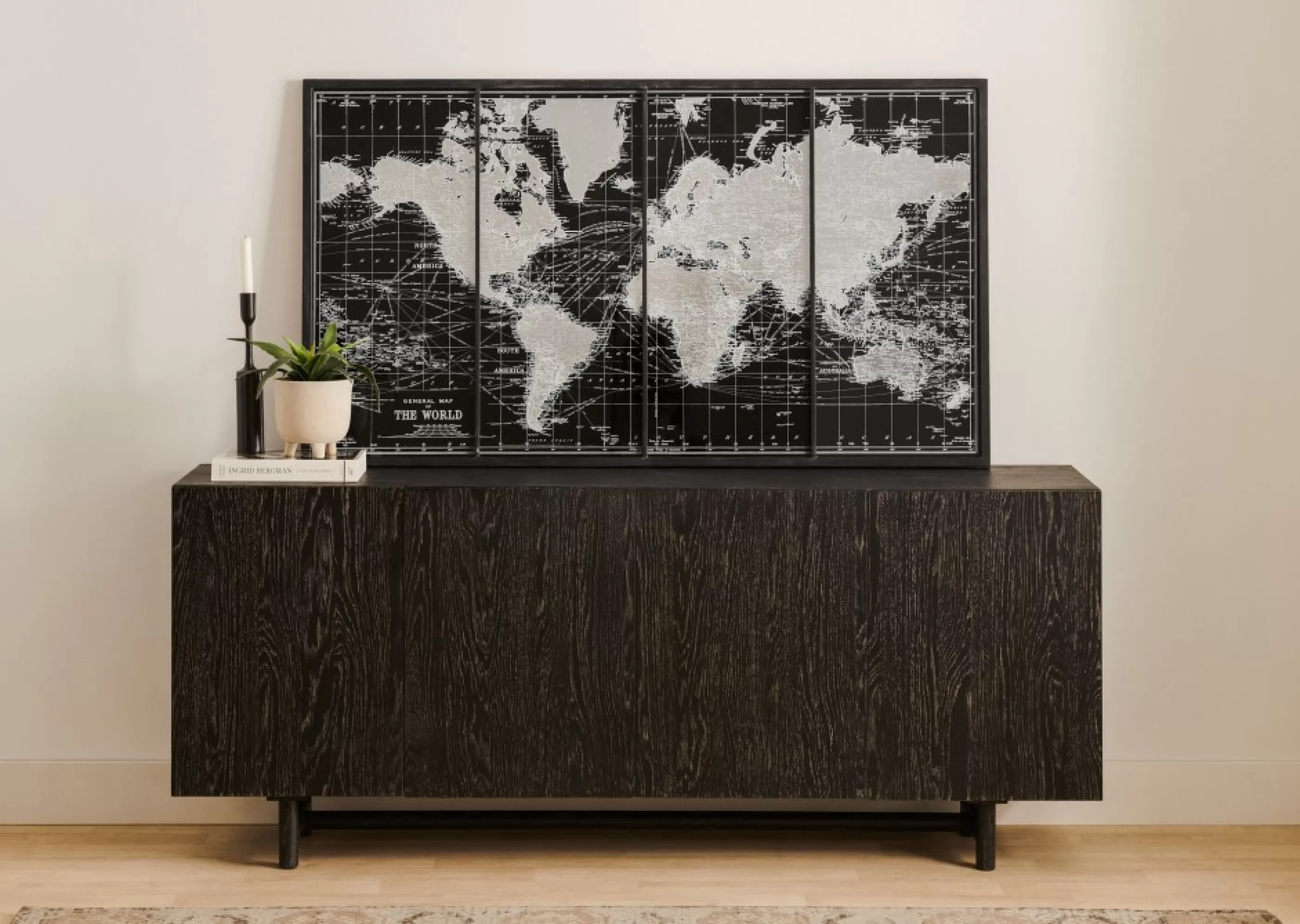 unavailable Wall Accents*Mapped Out Wall Art Black