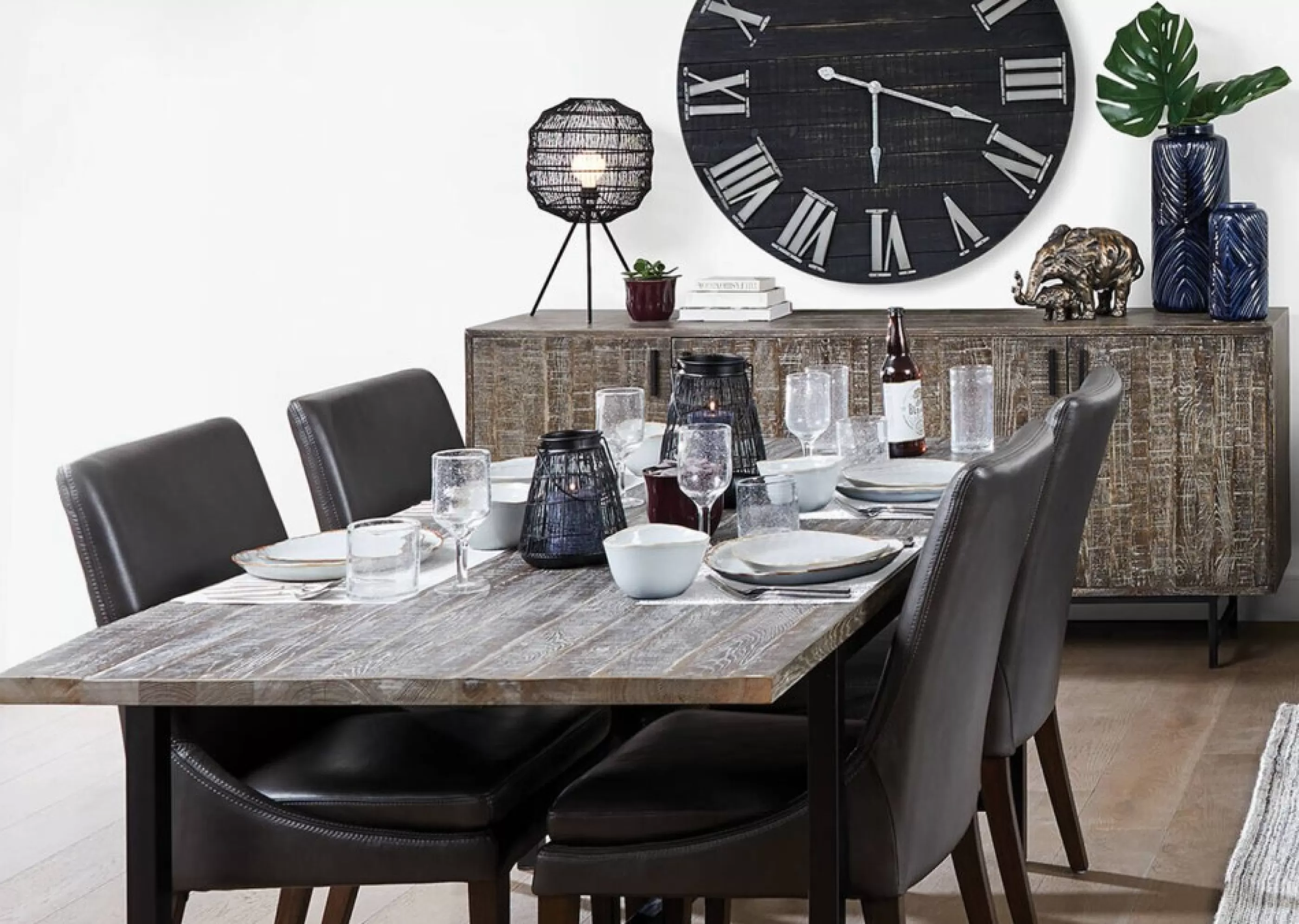 Urban Barn Dining Seating Collection*Montana Leather Dining Chair