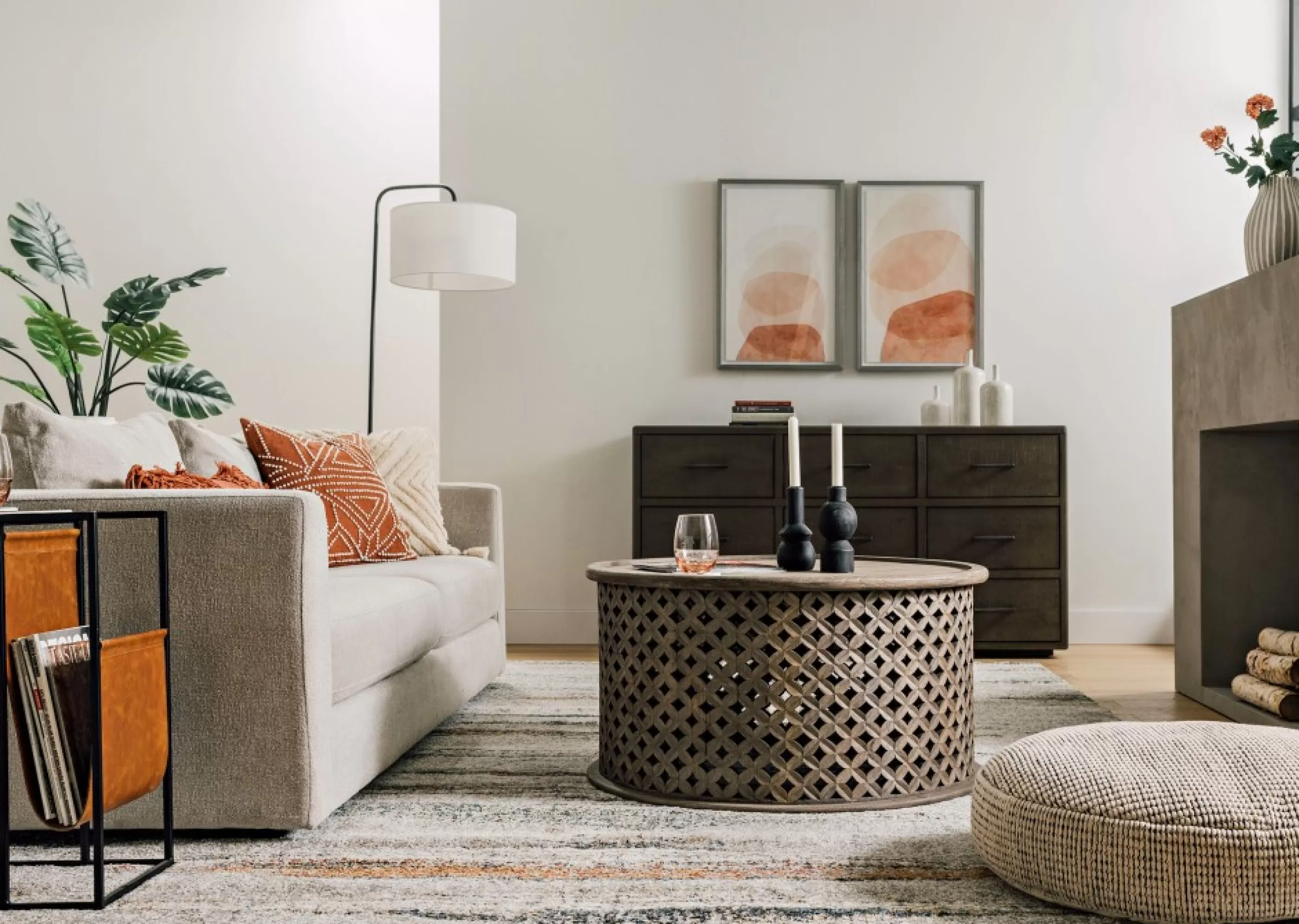 unavailable Living Room*Mylene Recycled Metal Tuck Table -Nala Black