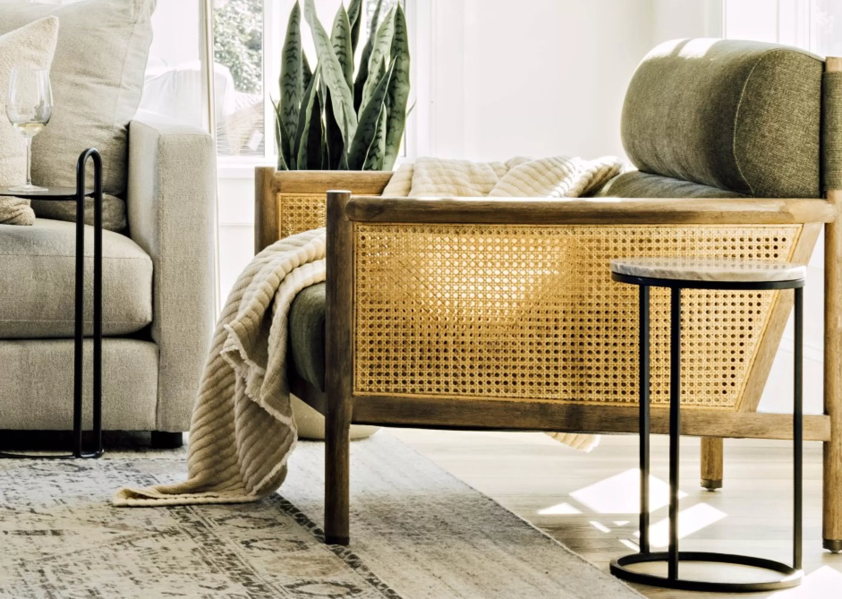 unavailable Living Room*Olivier Recycled Metal Accent Table -Black