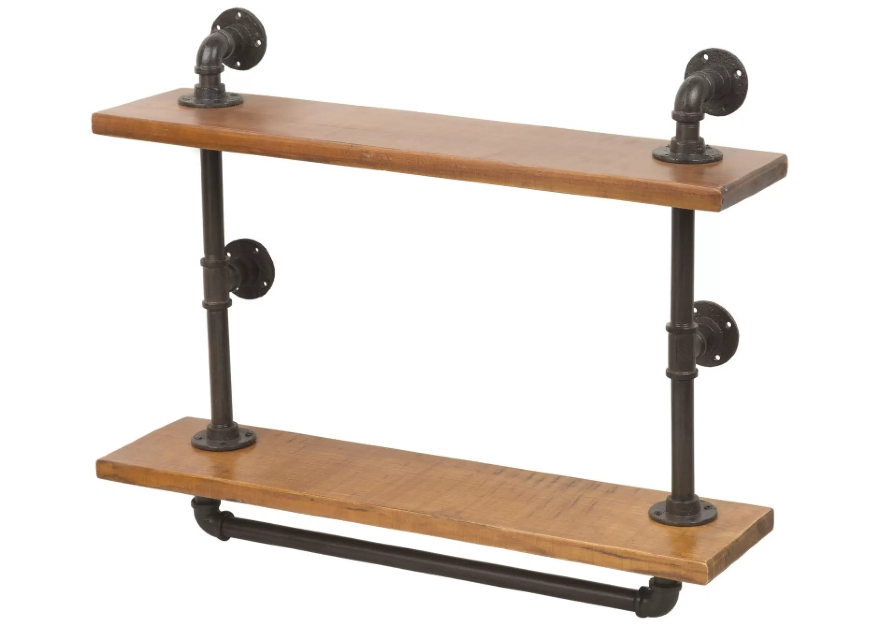 Urban Barn Hooks & Shelves*Rus Wall Shelf Iron/Wood