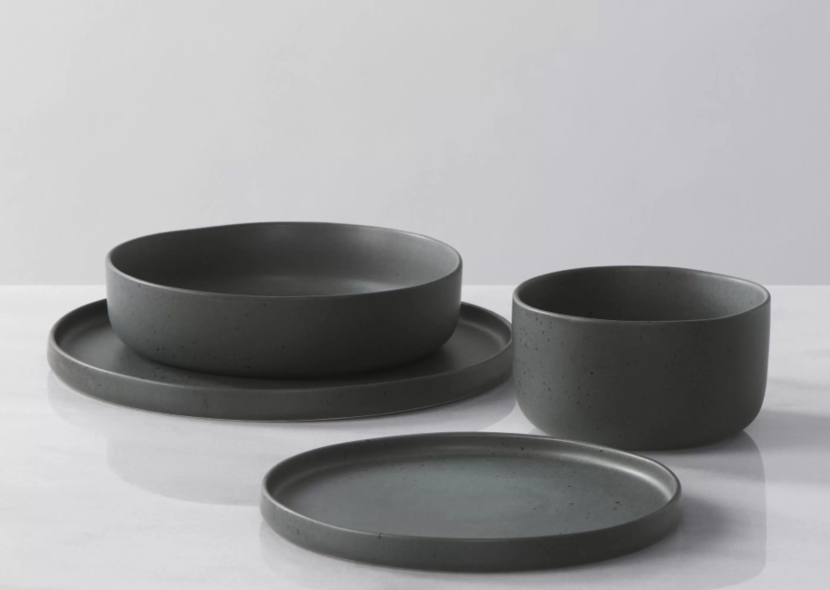 unavailable Dinnerware*Saturna 16 Piece Dish Set Dark Grey
