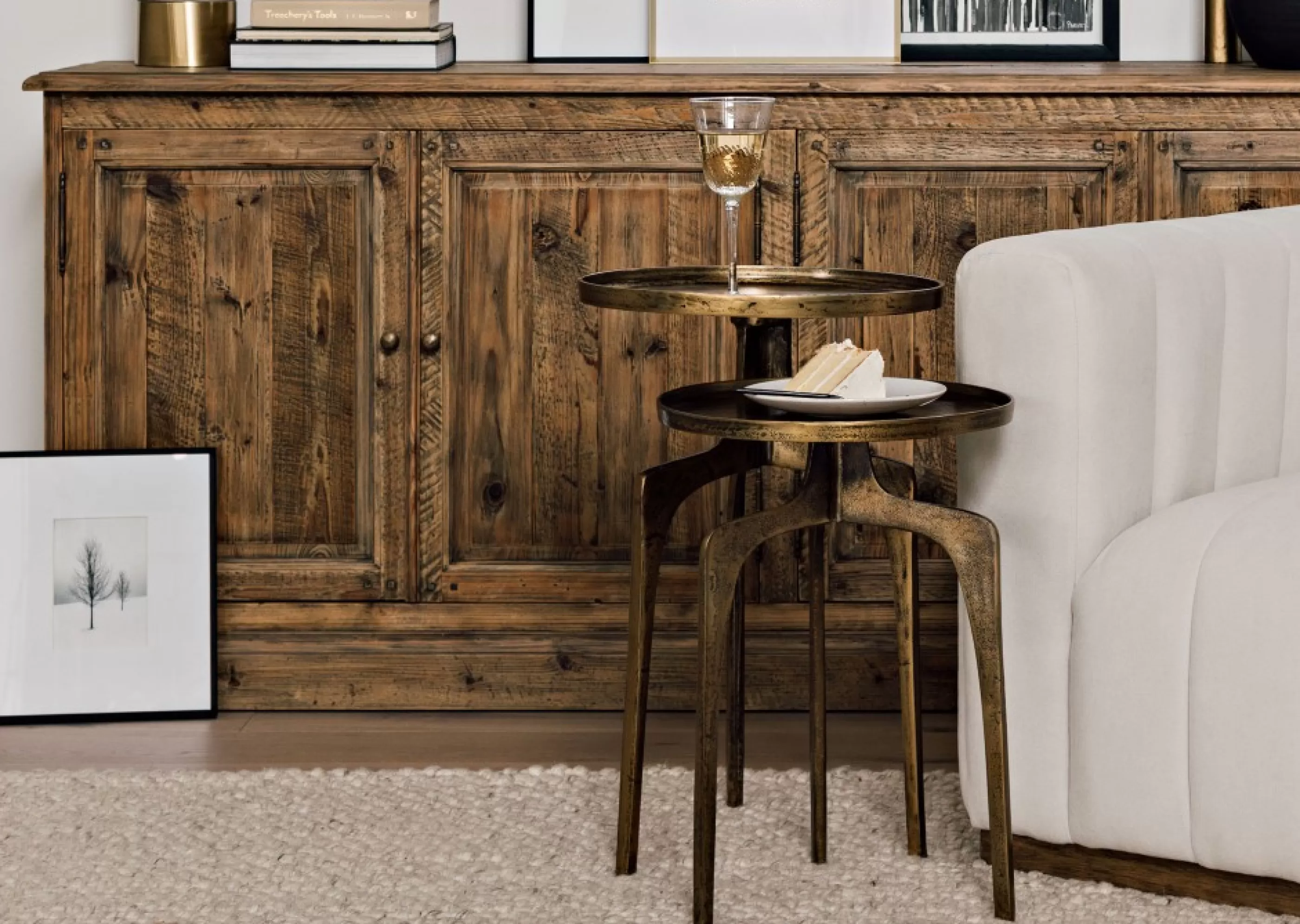 Urban Barn Side Tables*Saylish Recycled Metal Accent Table 25"