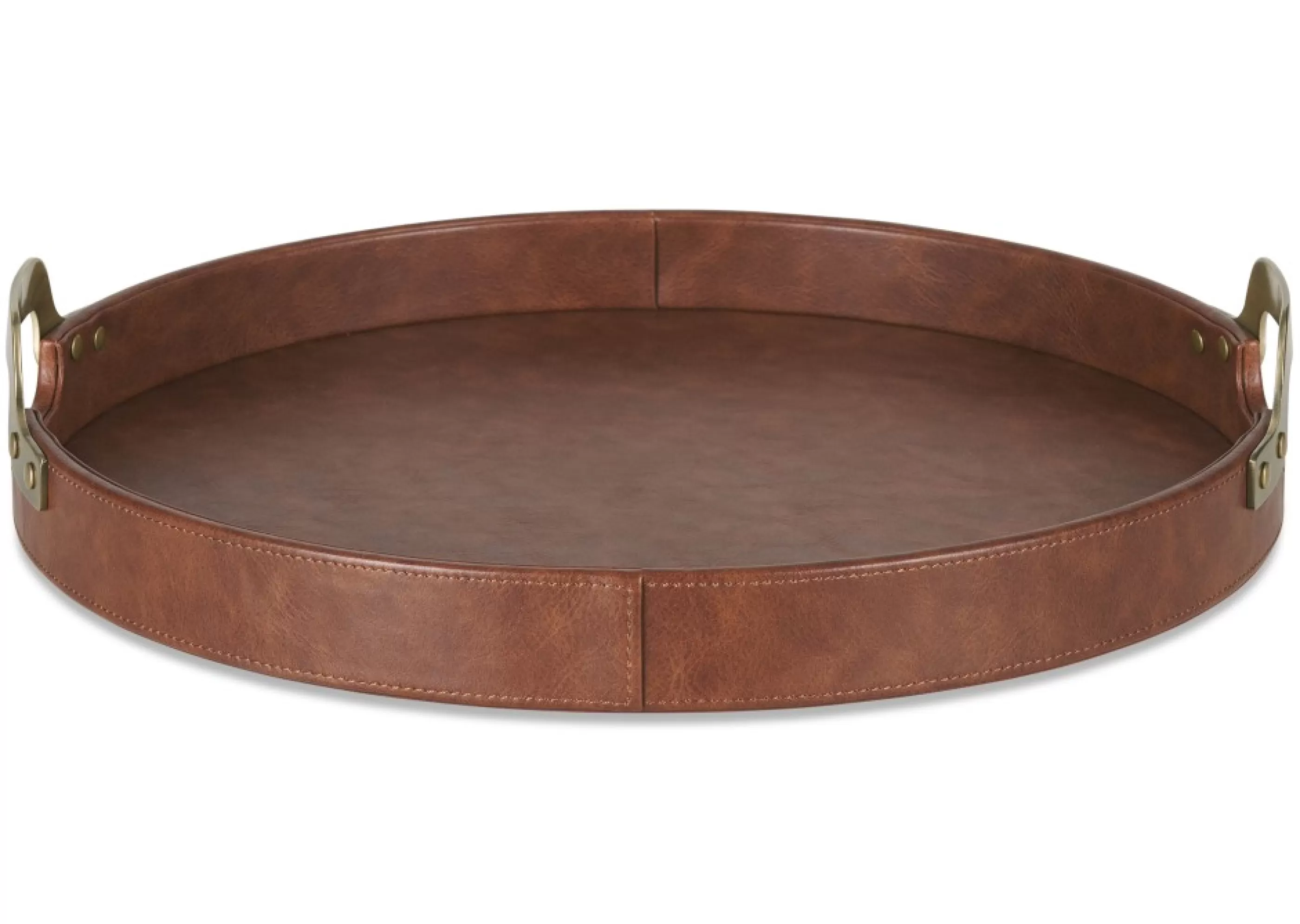 unavailable Trays*Tenly Round Tray Cognac