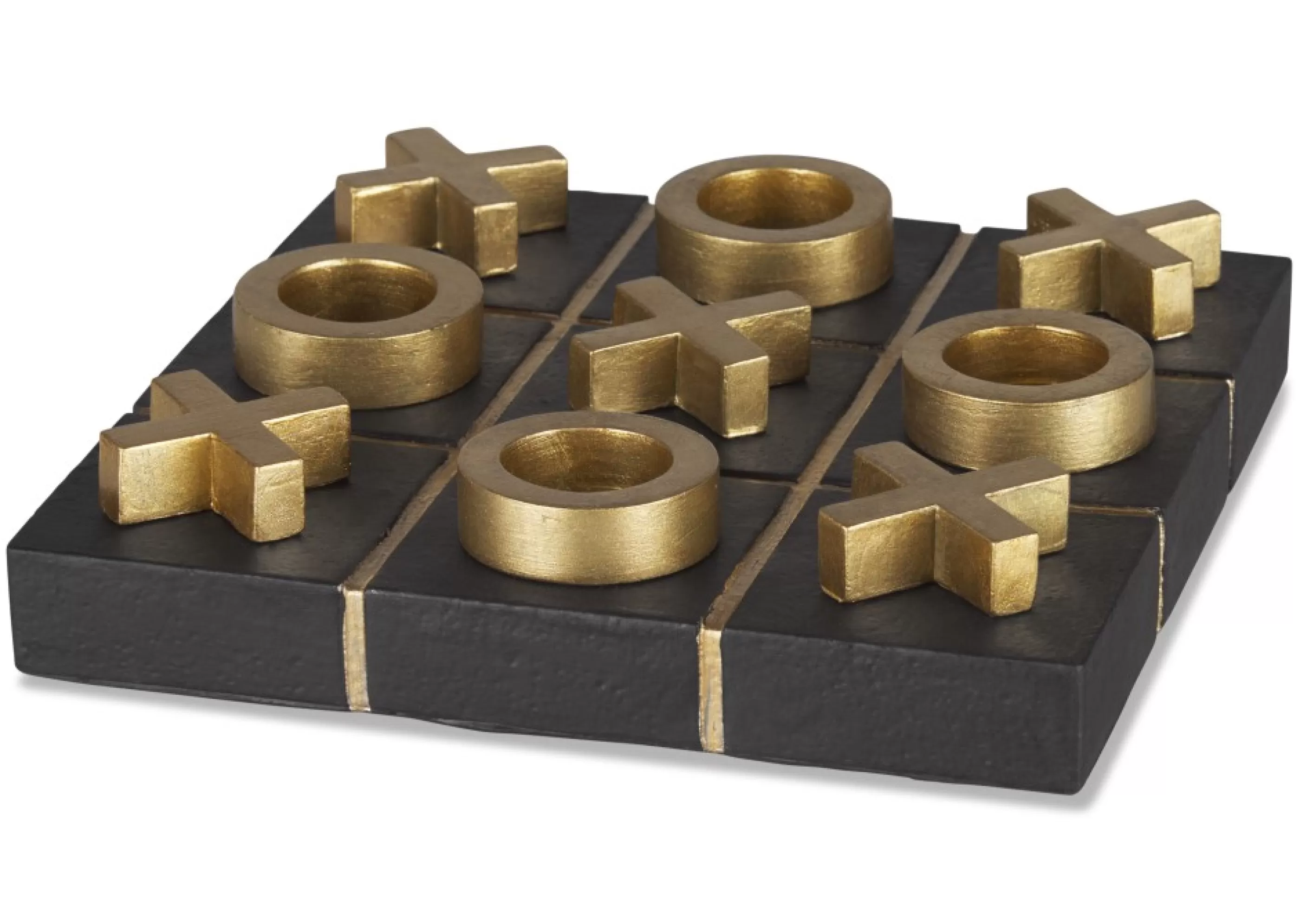 unavailable Décorative Accents*Tic Tac Toe Game Black/Gold