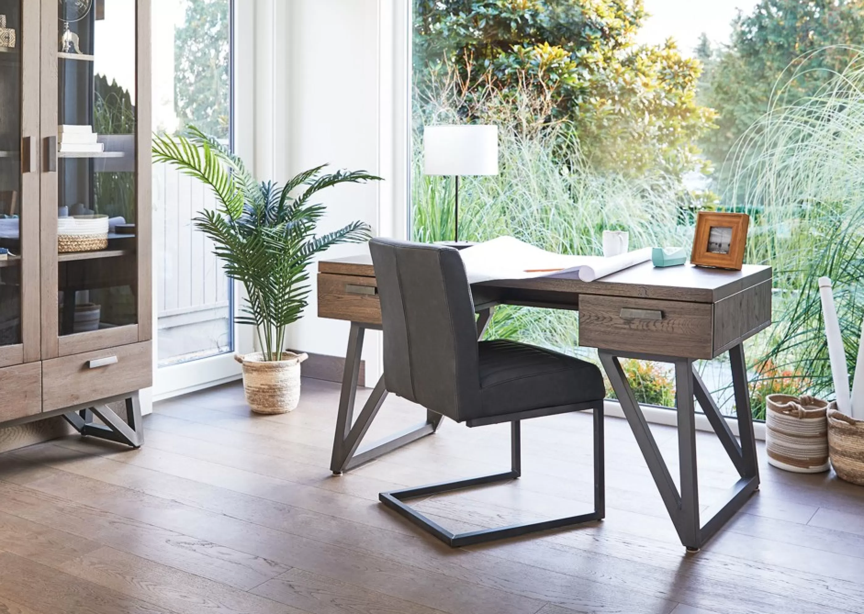 Urban Barn Desks*Vance Home Office Desk -Grey Umber