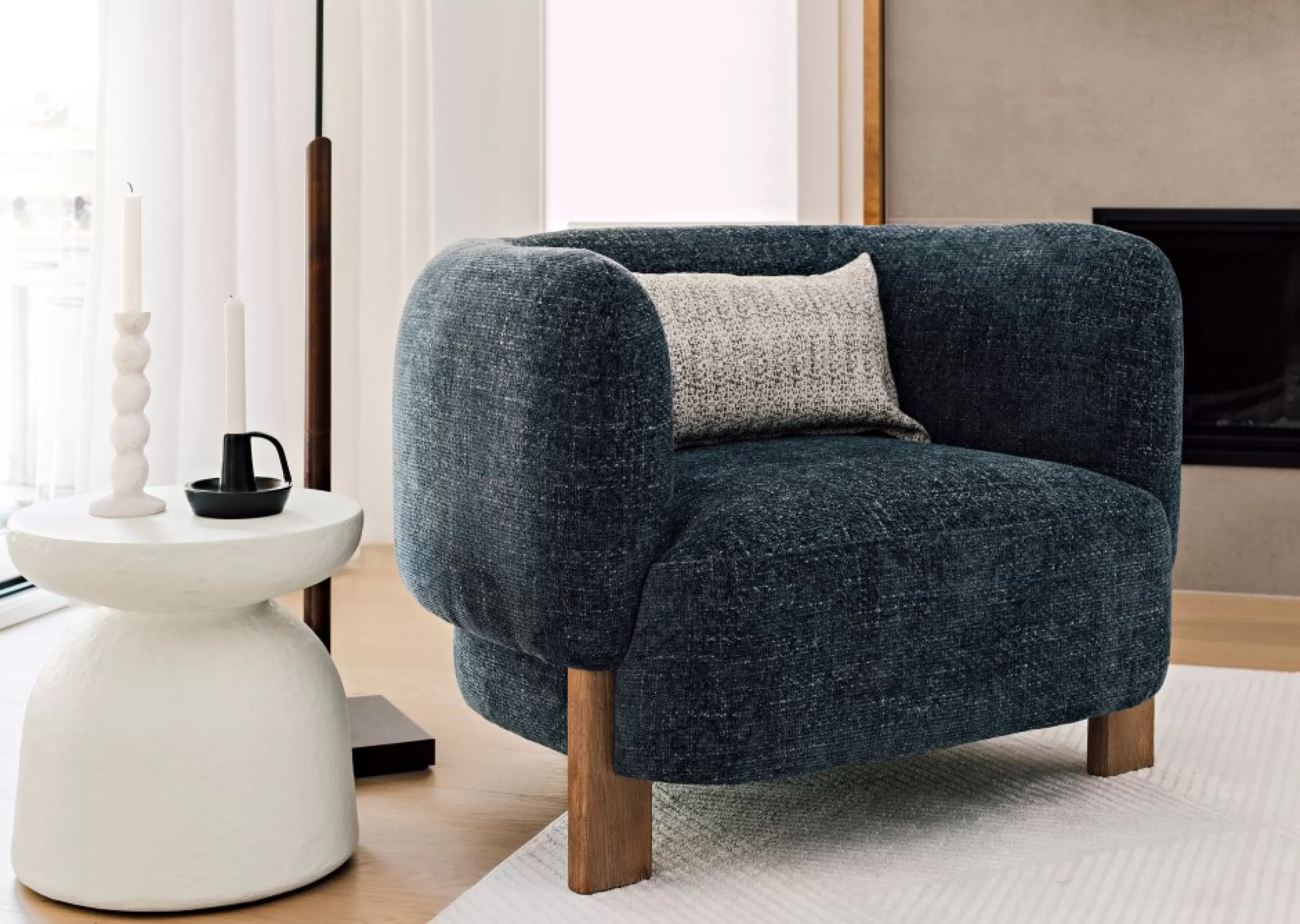 unavailable Accent Chairs*Yara Armchair -Cove Navy